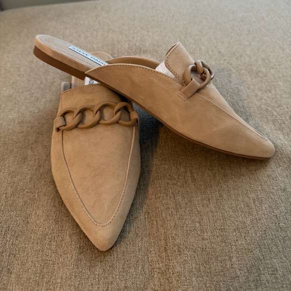 Steve Madden Shoes - Steve Madden Forte Pointed Toe Mules in Tan Suede Size 8-Brand New, Never Worn
